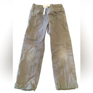 Old Navy Boys Relaxed Fit Pants, Size 4T, Gray, Drawstring/Elastic Waist